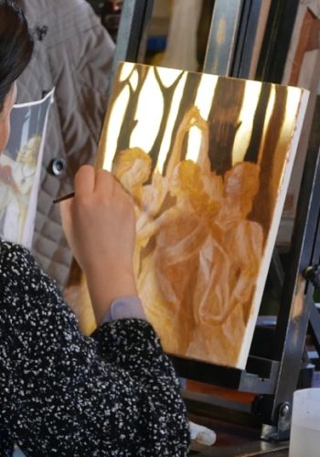 1030082 Egg Tempera and Gilding